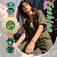 thumbnail image 6 of Avaner Women's Analog Quartz Thin Flower Watch : Detachable Crystal Strap Dot Markers Wristwatch - for Party and Banquet Decorations, 6 of 8