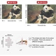 thumbnail image 3 of FREEAMG Cute Panda 1000 Piece Jigsaw Puzzle, Wall Artwork Puzzle Games for Adults Teens 29.5" L X 19.7" W, 3 of 7