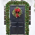 thumbnail image 2 of Vikakiooze 2023 Pvc Christmas Decoration Rattan Door Hanging Decoration (with No Lights/with Lights), 2 of 4