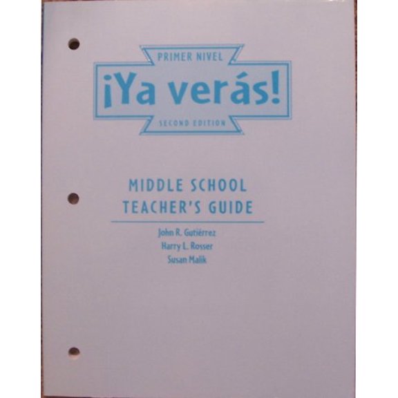 Pre-Owned Ya Veras Level 1 - Middle Sch Tchr Guide, 9780838461860, 0838461867, Paperback, 2nd edition edition