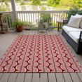 thumbnail image 6 of Addison Rugs Chantille Indoor/Outdoor Transitional Swirls Red Washable Rectangle Rug, 3' x 5', 6 of 6