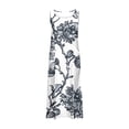 thumbnail image 5 of Teissuly Women's Sleeveless Cotton And Linen Round Neck Printed Long Dress With Pocket, 5 of 5