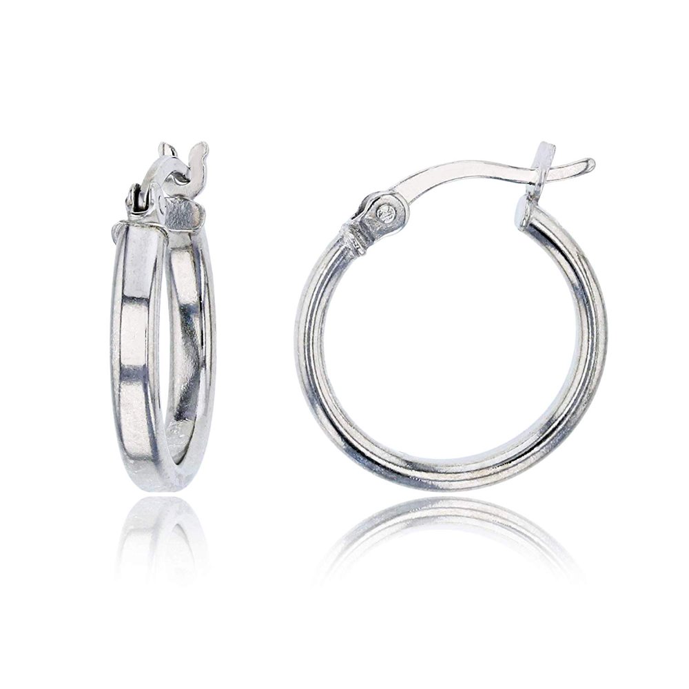 Decadence DECADENCE Sterling Silver Polished Basic Wedding Band Hoop