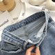 thumbnail image 4 of Pantalones vaqueros acampanados divididos para mujer, pantalones de corte de bota de cintura alta, estilo coreano, moda femenina, primavera y verano, 4 of 4