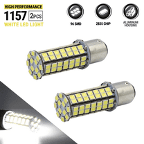 2X 1157 40W High Power 6000K White SMD Turn Signal Blinker Brake LED Light Bulbs