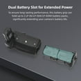 thumbnail image 2 of Support de Batterie Vertical BG-R10 avec Double Fentes de Batterie Compatible, 2 of 8
