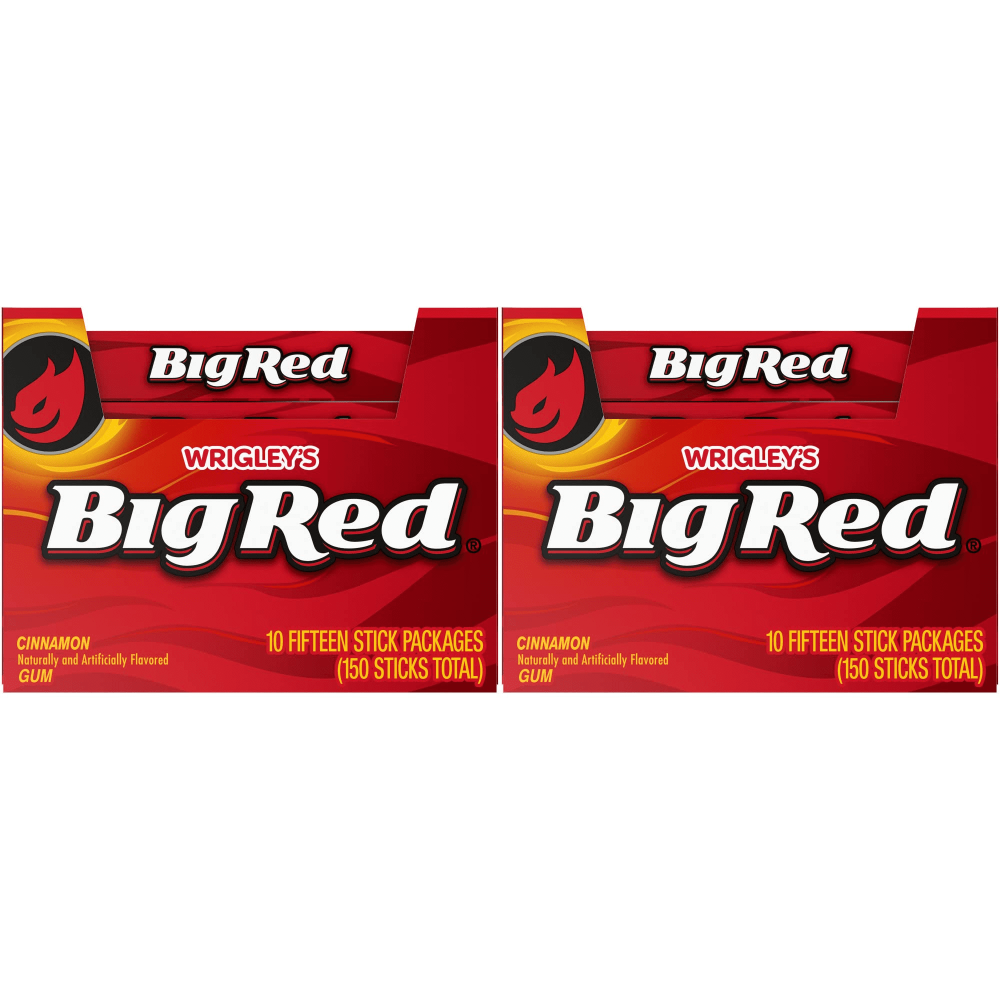 Wrigley's BIG RED CINNAMON Chewing Gum, 15 Pieces Each Pack (Pack of 20) DOUBLE UP and SAVE