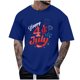 thumbnail image 2 of Tops para hombre, blusas y camisas de cuello redondo y manga corta para hombre, tops casuales de cuello redondo y manga corta con estampados especiales para hombre., 2 of 5