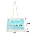 thumbnail image 3 of Bolsa de Hombro Ehuebsd de Gran Capacidad PVC Transparente con Láser Blanco, 3 of 8
