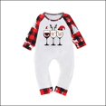 thumbnail image 3 of Odeerbi Christmas Pajamas for Family Holiday Long Sleeve Family Christmas Pajamas Matching Sets Baby Parent Child Outfit Printed Loungewear Two-Piece Sleepwear Xmas PJs Set White, 3 of 5