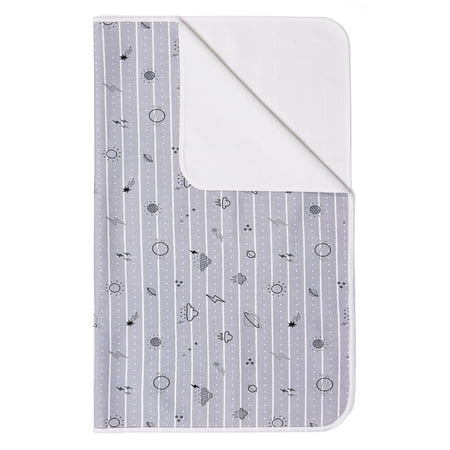 YIVEKO Baby Waterproof Bed Pad Washable Mattress Pad Reusable Underpads Bed-Gray Sky C33