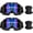 Multicolor, variant on Adult Dirt Bike Goggles, 2-Pack ATV Motorcycle Goggles for Men & Women, Wide Vision Riding Off-Road Goggles