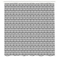 thumbnail image 3 of Ambesonne Geometric Shower Curtain, Abstract Tile Wavy Lines, 69"Wx84"L, Black White, 3 of 5