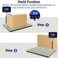 thumbnail image 6 of Shipping Scale, 660lbs Heavy Duty Digital Postal Scale for Packages, 0.35oz High Accurate Postage Scale for Small Business, Luggage, Home Use, 13.39*11.02in, 6 of 8