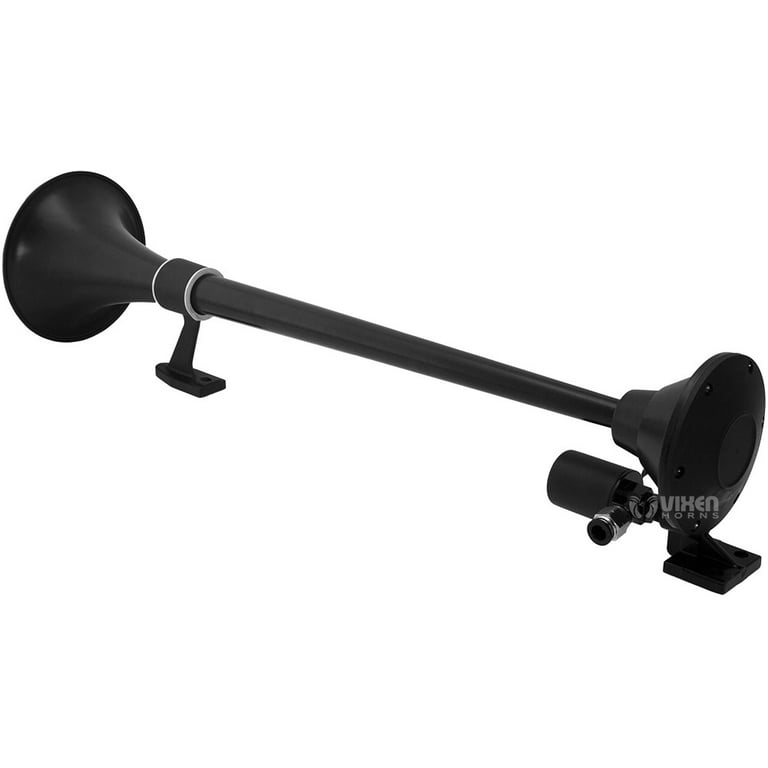 Vixen Horns Train Horn for Truck/Car. Air Horn Black Single Trumpet. Super  Loud dB. Fits 12v Vehicles like Semi/Pickup/Jeep/RV/SUV VXH1164B 