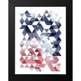 thumbnail image 2 of OnRei 12x14 Black Modern Framed Museum Art Print Titled - Americana Triangles, 2 of 5