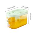 thumbnail image 2 of Dispensador de bebidas a prueba de fugas de 4 litros con grifo y tapa Recipiente para bebidas frías Dispensador de limonada transparente para té helado Jugo de limonada Leche, 2 of 8