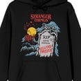 thumbnail image 2 of Stranger Things RIP Eddie Munson Adult Black Long Sleeve Hoodie-Large, 2 of 3