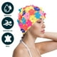 thumbnail image 4 of 1 Gorro de natación floral para mujer, con pétalos., 4 of 8
