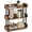 Rustic Brown,3-Tier, variant on 5-Tier Bookshelf, Multipurpose Wood Standing Display Rack with Back and Side Panels, Industrial Open Bookcase, Storage Organizer for Living Room Kitchen Office (Rustic Brown, 1 Pack, 5-Tier)