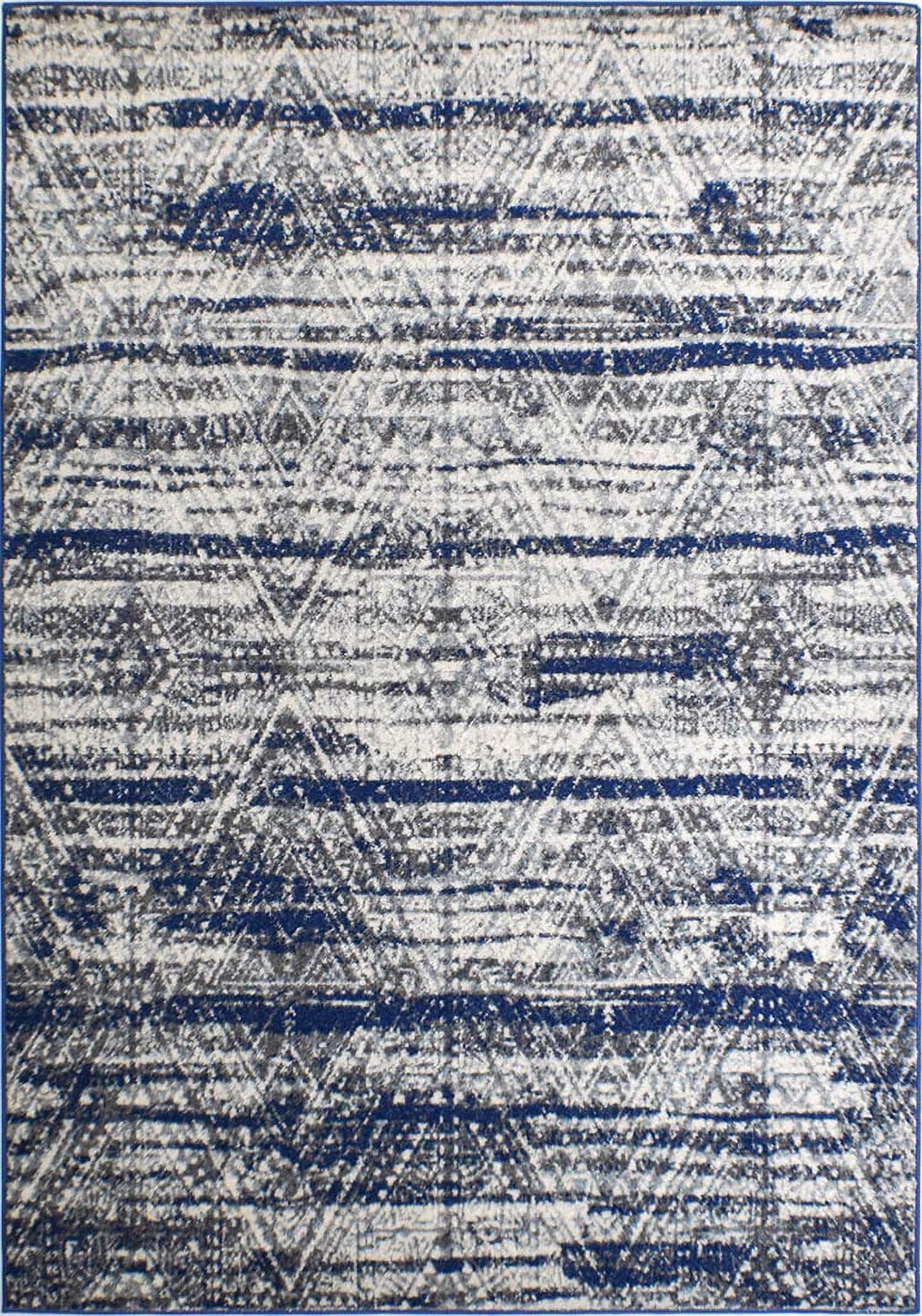 Rugs America Marrakesh Collection Indigo MK20A Vintage Transitional Area Rug 8' x 10'