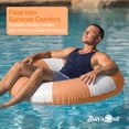 thumbnail image 4 of Sun's Out Inflatable Pool Tubes 2 Pack, Orange 36-Inch for Ages 14+, 4 of 6