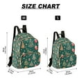 thumbnail image 2 of FORMRS Mini Backpack Purse for Women Travel Daypack Casual Shoulder Bag, Green Christmas Gingerbread, 2 of 7
