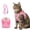 Pink, variant on Escape Proof Cat Harness, Breathable, Adjustable Vest-style Harness with Reflective Strips.