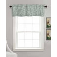 thumbnail image 3 of Green Birds Branches Linen Curtain Valance for Bedroom/Bathroom/Kitchen/Office/Living/Dining Room Windows,Retro Farmhouse Garden Leaves Rod Pocket Topper Drapes Decorative Cafe Drapery Panel 42x12, 3 of 6