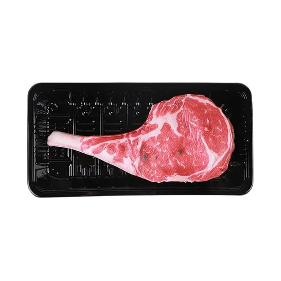 Interactive Pet Toy with Realistic Sound for Dogs and Cats Durable Chewable Steak Design Companion