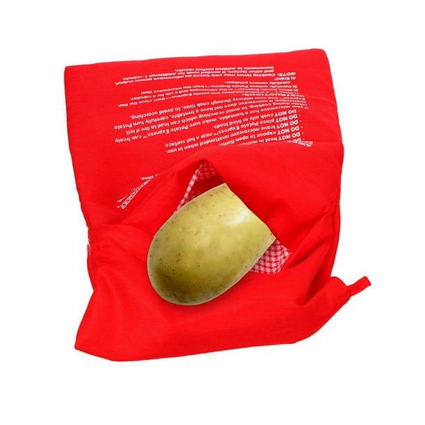 ShenMo Sac de pommes de terre pour microondes, lot de 2 sacs réutilisables pour four à micro