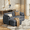 Dark Grey, variant on 6-in-1 Pull Out Convertible Sofa Bed, Independent Extendable Seats, Soft Corduroy Loveseat, 78.7", Beige