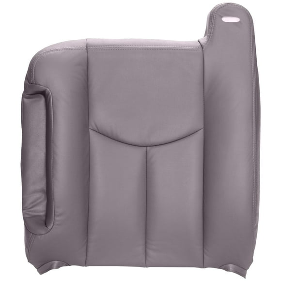 The Seat Shop Driver Top Replacement Seat Cover - Medium Dark Pewter (Gray) Leather (Compatible with 2003-2006 Chevrolet Tahoe, Suburban, Silverado, and GMC Yukon, Yukon XL, Sierra)