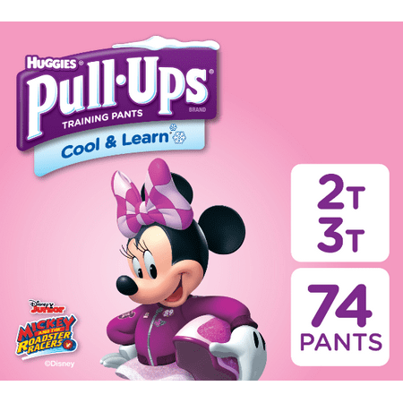 Pull-Ups Girls' Cool & Learn Training Pants, Size 2T-3T, 74