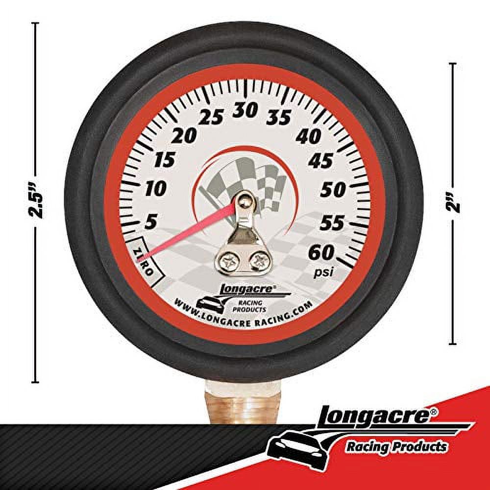 Longacre 52-52004 0-60 PSI Tire Pressure Gauge, 2 Inch