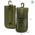 thumbnail image 3 of Deago Tactical Glasses Pouch Portable Outdoor Sunglasses Hard Case Eyeglasses Sturdy Carrying Case with Belt Clip (Green), 3 of 9