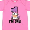 thumbnail image 4 of Inktastic 1st Birthday Cow Farm Party Girls 1 Year Old Girls Baby Bodysuit, 4 of 5