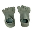 thumbnail image 5 of yuksok Five Finger Socks Anti Slip Cotton Ankle Toe Socks for Running Casual Sports Green, 5 of 9