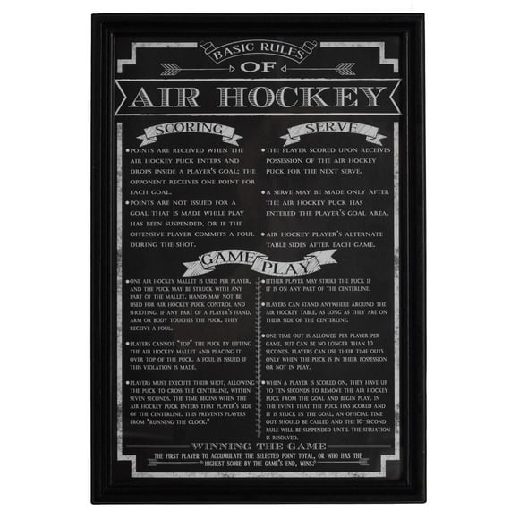 Décoration murale « Air Hockey Rules » de Hathaway