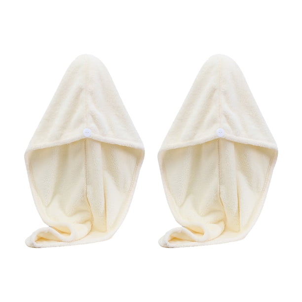 Toalla para el cabello de microfibra, sombrero absorbente para el cabello de secado rápido para mujer, toalla antiencrespamiento sin enredos de secado rápido