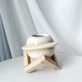 thumbnail image 4 of Florero pequeño Perfecl Adornos beige Cerámica y madera 12 cm x 12,5 cm, 4 of 7