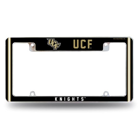 Central Florida Knight's UCF Chrome Metal License Plate Frame