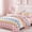 Colorful Check, variant on Catami gold foil Design 5-piece Bed in a Bag Comforter Set with Sheets,Pink Gold Heart,Twin