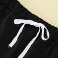 thumbnail image 6 of Toddler Kids Girls Outfit Sets Summer Sports T Shirt And Shorts Set Solid Clothing Sets Tracksuit Outfits For 4-5 Years, 6 of 6