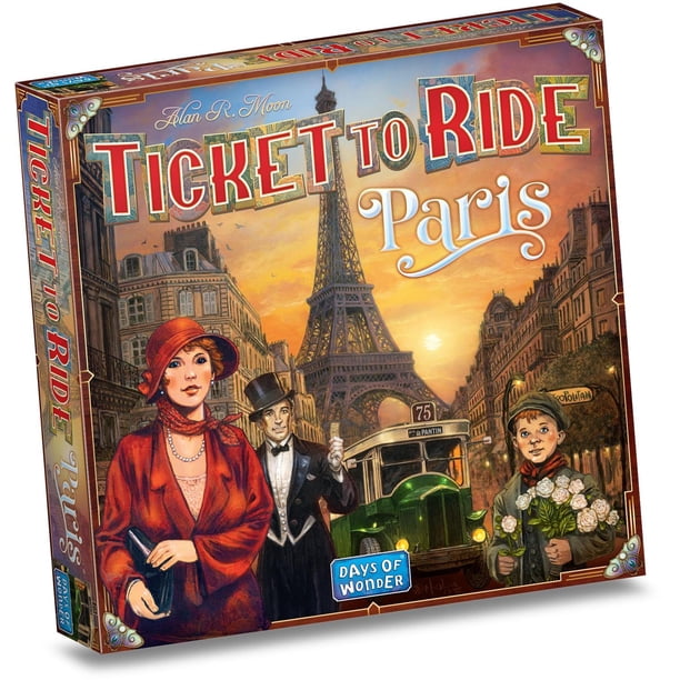 Juego de Mesa Ticket to Ride Paris – Juego de Estrategia de construcción de rutas de Tren con autobu