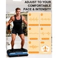 thumbnail image 5 of RIORUN 150W Vibrating Plate Exercise Machine，300 lbs Capacity Shake Board with Bluetooth, LED Display, Remote Control, Blue, 5 of 8