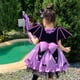 thumbnail image 3 of Kuromi-vestido de princesa Lolita para niña, conjunto de vestido de escuela primaria, vestido púrpura con collar de pajarita, tocado, calcetín de varita mágica, 2024, 3 of 5