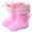 Pink, variant on Water Boots In Large and Small Toddlers Children's Rain Shoes Boys and Girls Water Shoes Baby Rain Boot Kids Girl Boy Rain Boots (18-24 Months,Blue)