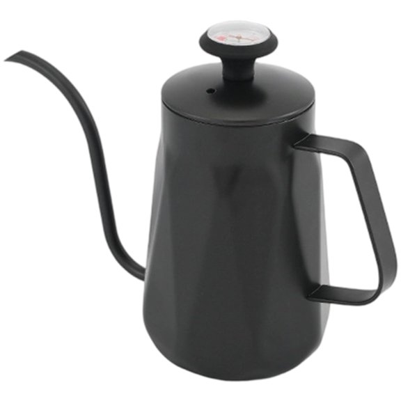 Stainless Steel Gooseneck Kettles 700ml Coffee Pot With Thermometers
