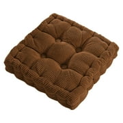 MOQIN Comfort Meditation Floor Pillow, Square Large Pillows Seating for Adults, Tufted Corduroy Cushions for Outdoor Yoga Tatami Fireplace Living Room, 15x15 Inch